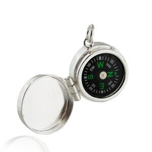 Sterling Silver Working Compass Locket